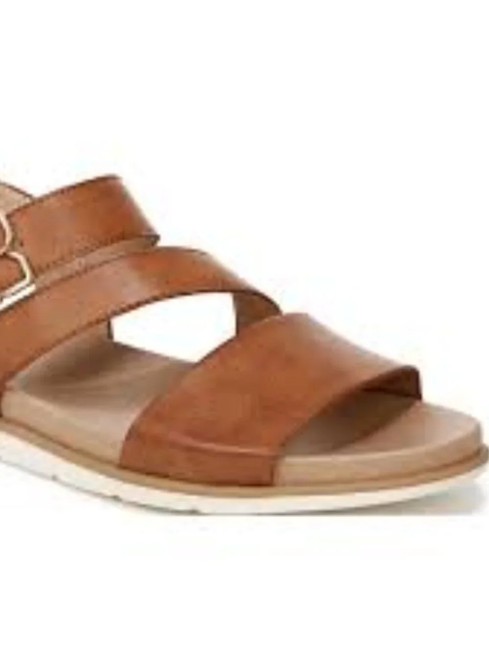 Dr. Scholl's Nicely Fun Strappy Ankle Strap Sandals Brown Tan Size 6 NIB / NWT